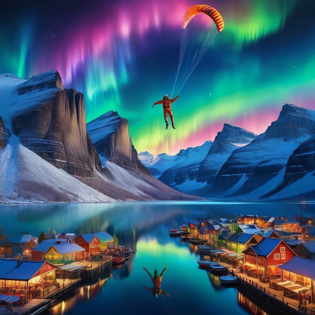 A collage of ten breathtaking moments captured in time, each frame showcasing an extraordinary scene: a skydiver hovering above majestic mountains, a vibrant northern lights display over a serene lake, a bustling market in an exotic location, an astronaut floating in space, a dramatic sunset over the ocean, rare wildlife encounters, an adrenaline-fueled adventure, a captivating festival, an artist creating a masterpiece, and a heartwarming moment of laughter shared among friends. Each moment bursts with color and emotion, inviting viewers to explore the beauty of life. vibrant colors. super-realistic.